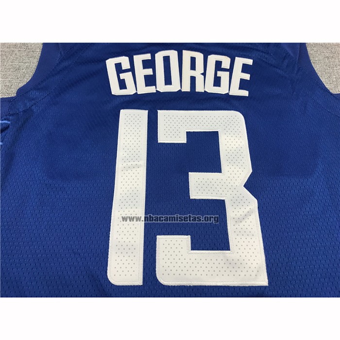 Camiseta Los Angeles Clippers Paul George NO 13 Icon 2020-21 Azul